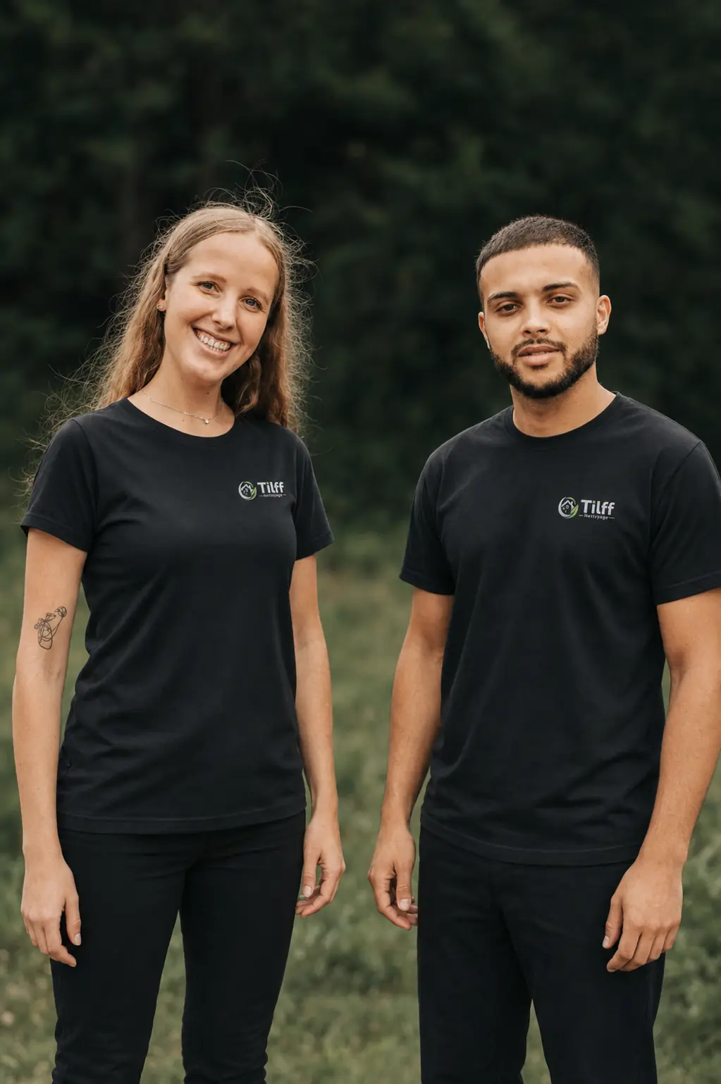 Les deux membres de l’équipe Tilff Nettoyage