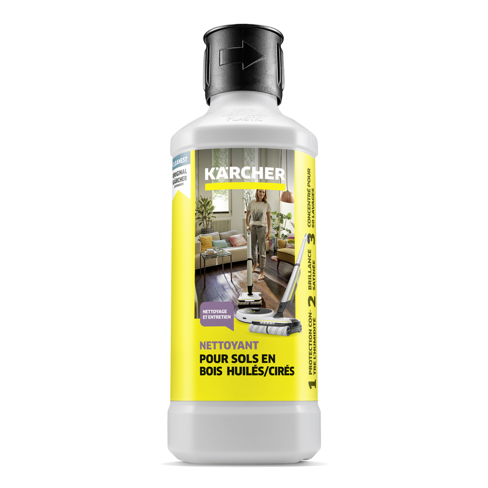 Flacon de 500 millilitres de nettoyant pour parquet Kärcher RM 535